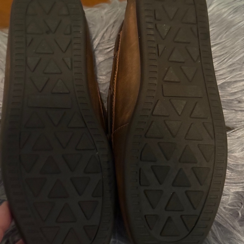 Steve Madden Brown Leather Boat Shoes - Picture 4 of 4